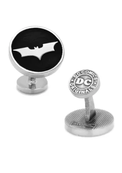 Recessed Black Batman Dark Knight Cufflinks