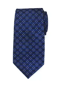 Batman Icon Diamond Dot Navy Tie