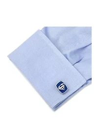 Stainless Steel Carbon Fiber Superman Cufflinks