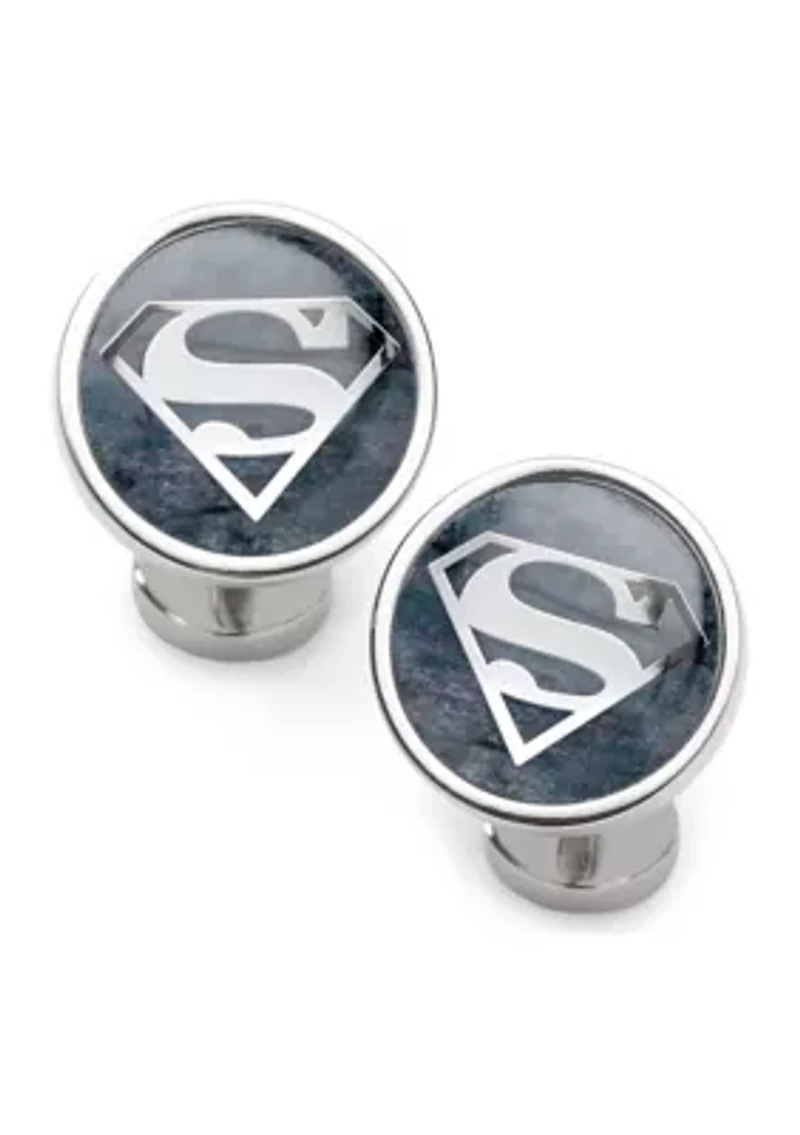 Superman Navy Gemstone Cufflinks