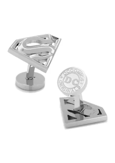 Stainless Steel Superman Cufflinks
