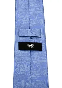Superman Comic Blue Tie