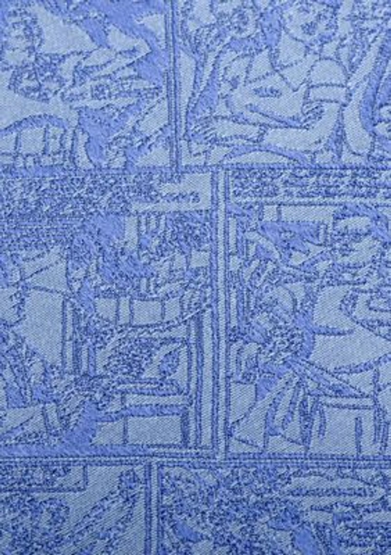 Superman Comic Blue Tie