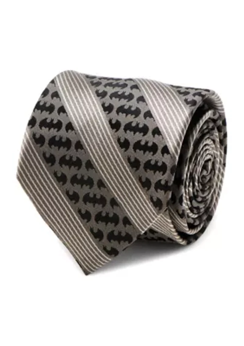Batman Black Pinstripe Tie