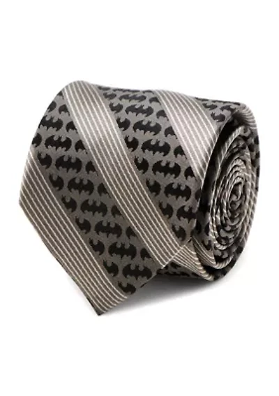 Batman Black Pinstripe Tie