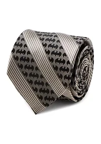 Batman Black Pinstripe Tie