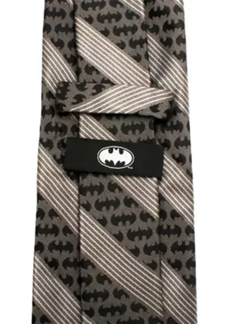 Batman Black Pinstripe Tie