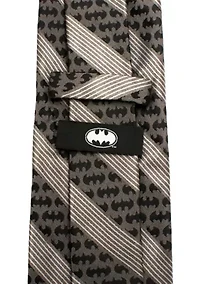 Batman Black Pinstripe Tie