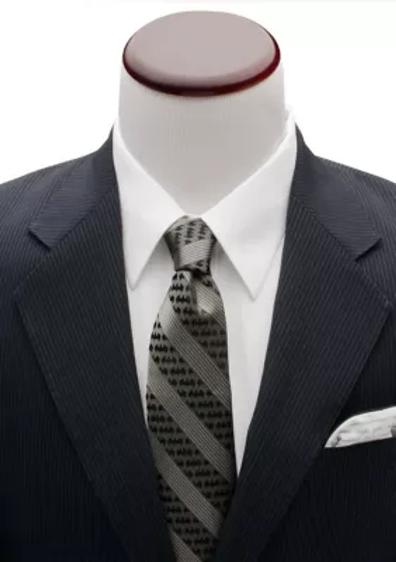 Batman Black Pinstripe Tie