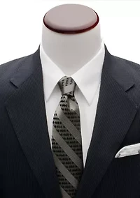 Batman Black Pinstripe Tie