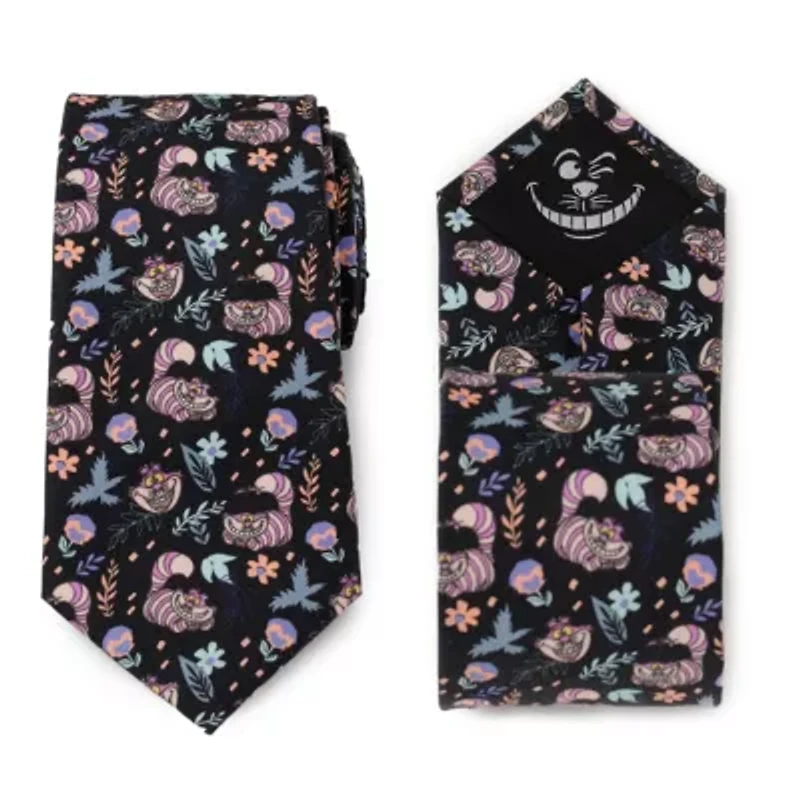 Alice in Wonderland Cheshire Cat Black Tie