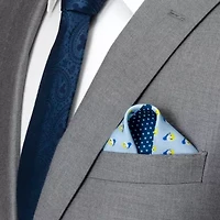 Donald Duck Blue Pocket Square