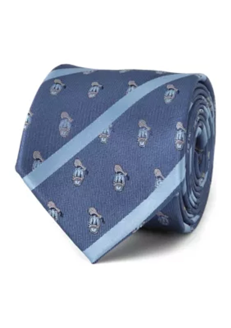 Donald Duck Stripe Blue Tie