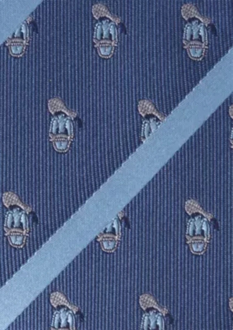 Donald Duck Stripe Blue Tie