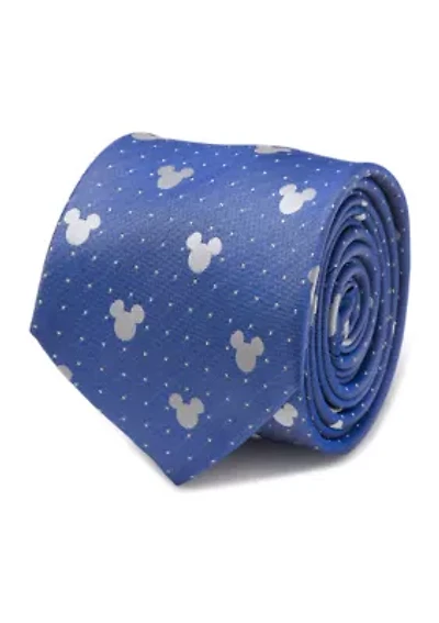 Mickey Mouse Blue Pin Dot Tie