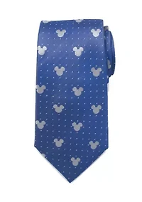 Mickey Mouse Blue Pin Dot Tie