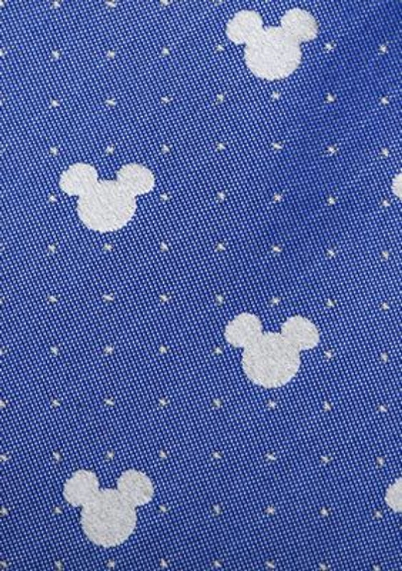 Mickey Mouse Blue Pin Dot Tie