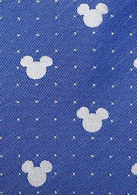 Mickey Mouse Blue Pin Dot Tie