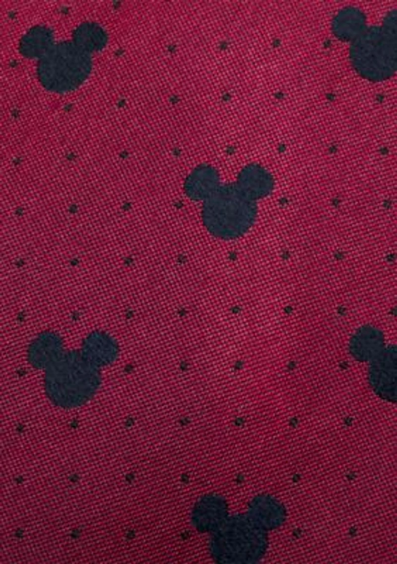 Mickey Mouse Red Pin Dot Tie
