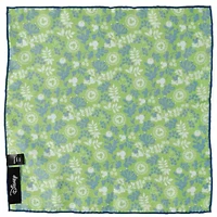 Mickey Floral Green Pocket Square