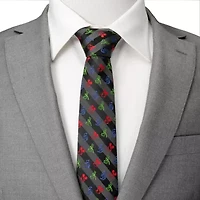 Mickey and Friends Multi Black Stripe Tie