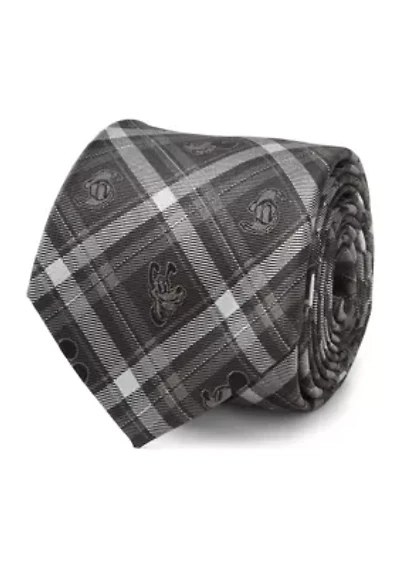 Mickey and Friends Charcoal Plaid Tie