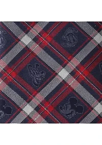 Mickey and Friends Navy Plaid Tie