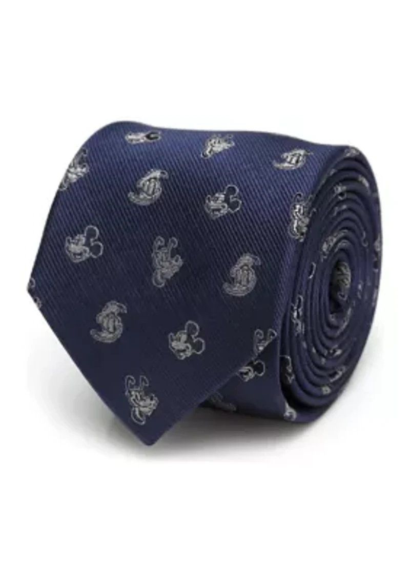 Mickey and Friends Blue Men's Tie