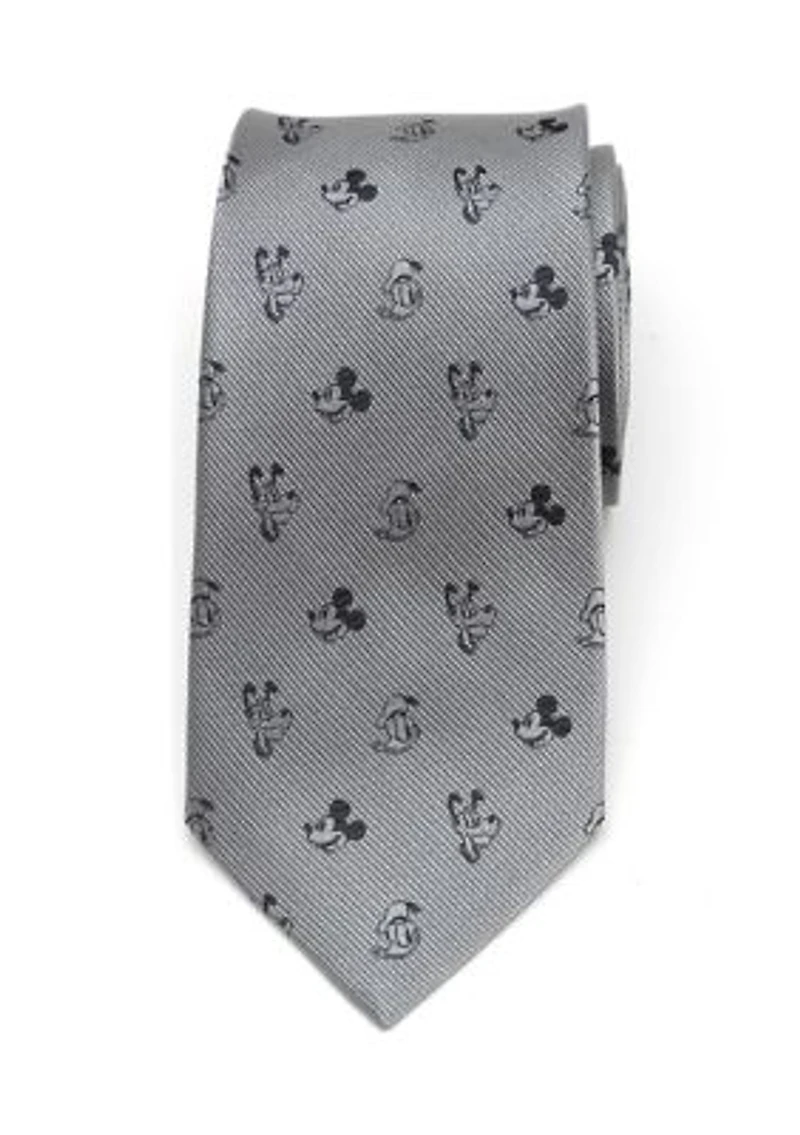 Mickey and Friends Gray Tie