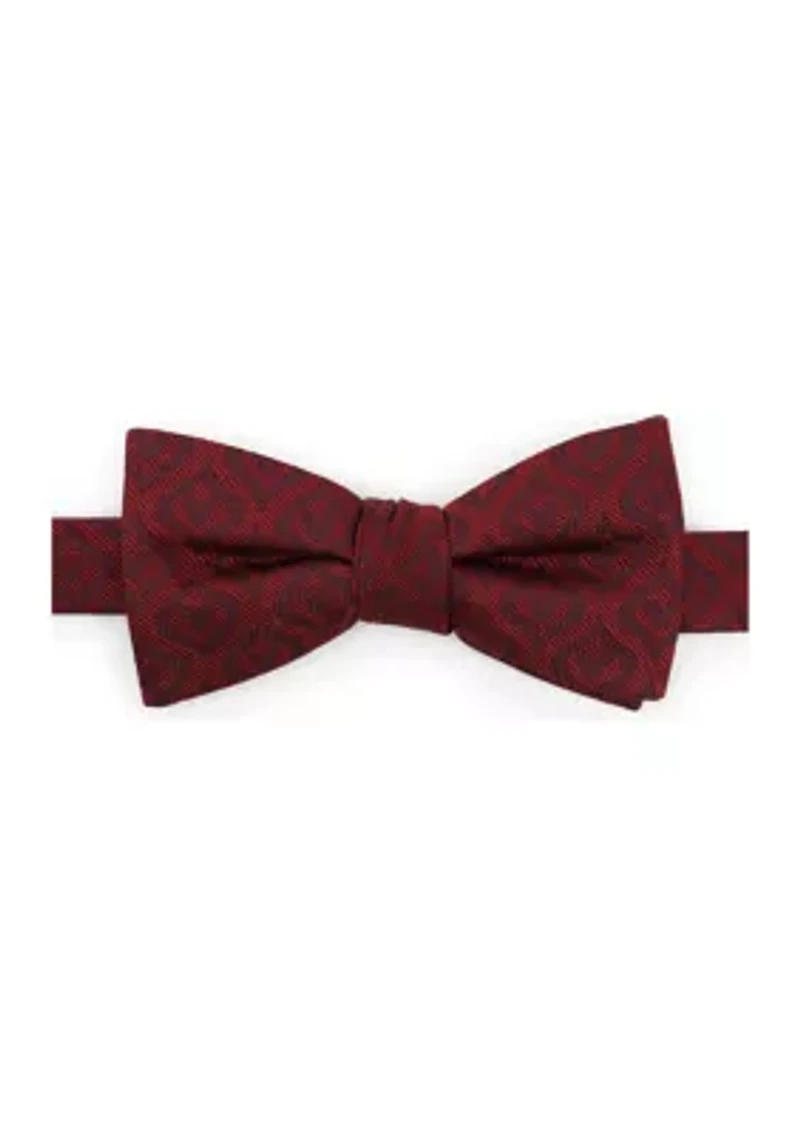 Mickey Mouse Holiday Maroon Bow Tie