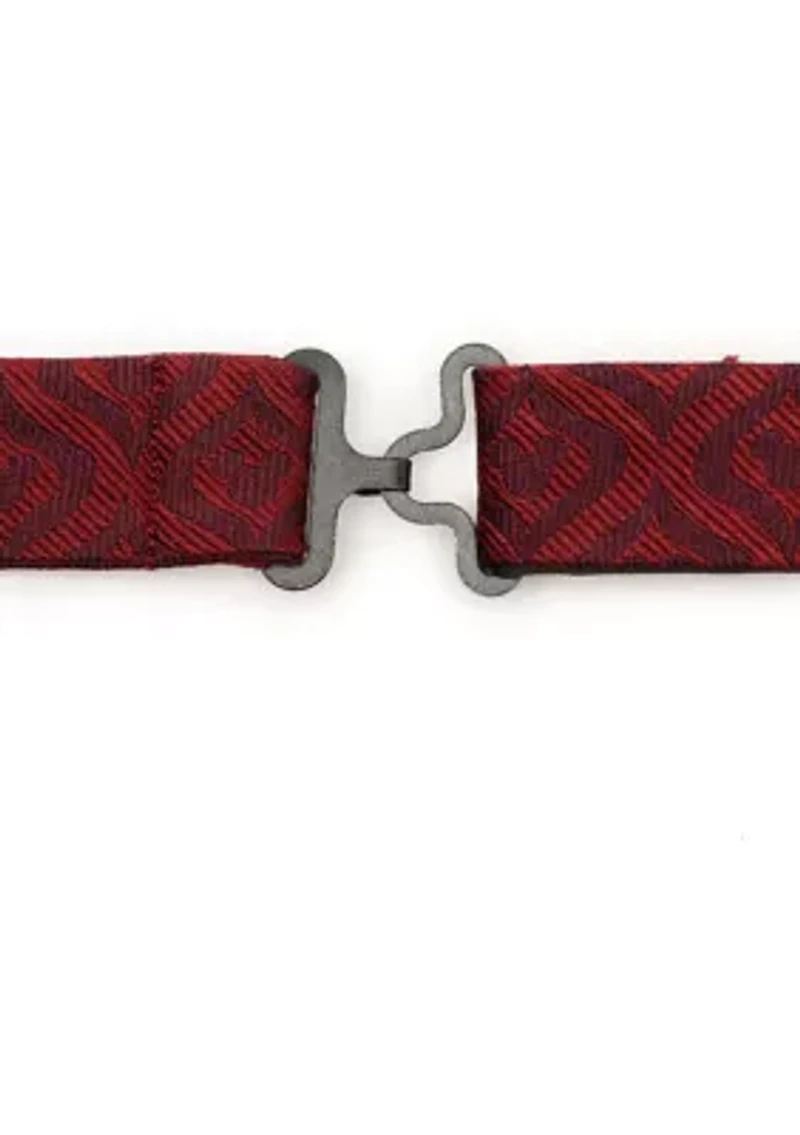 Mickey Mouse Holiday Maroon Bow Tie