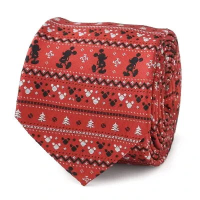 Mickey Fair Isle Red  Tie