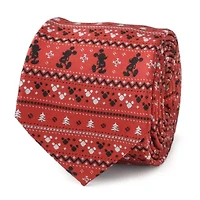 Mickey Fair Isle Red  Tie