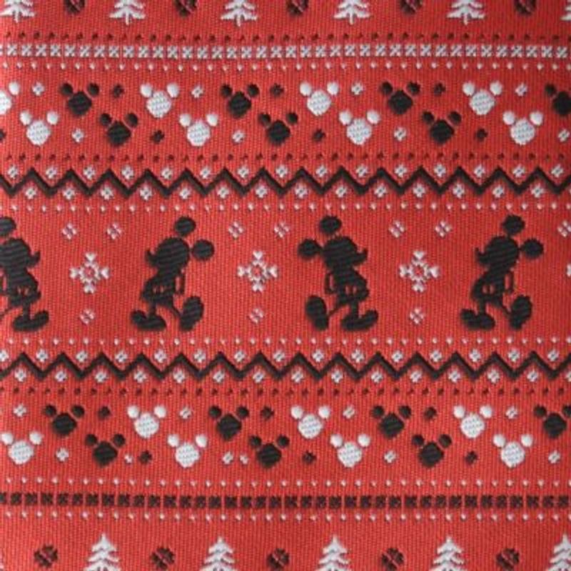 Mickey Fair Isle Red  Tie