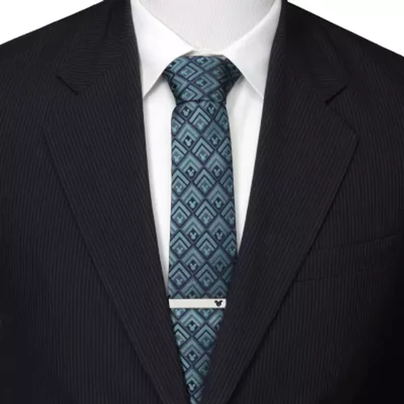 Mickey Diamond Teal Men's Tie