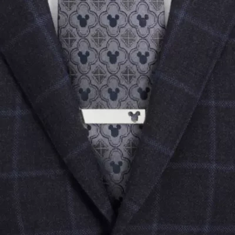 Mickey Mouse Black Necktie and Tie Bar Gift Set