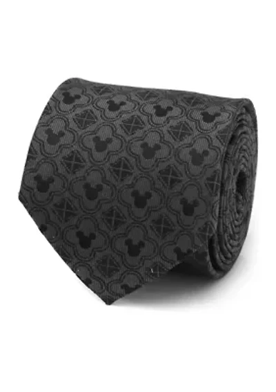 Mickey Mouse Pattern Black Tie