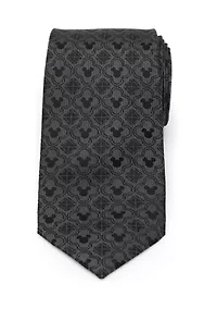 Mickey Mouse Pattern Black Tie