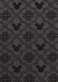 Mickey Mouse Pattern Black Tie