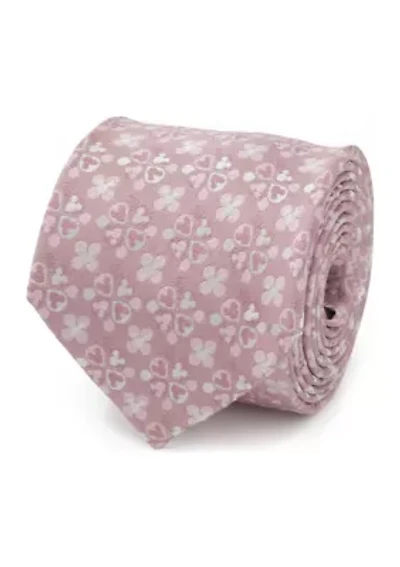 Mickey Mouse Silhouette Blossom Pink Tie
