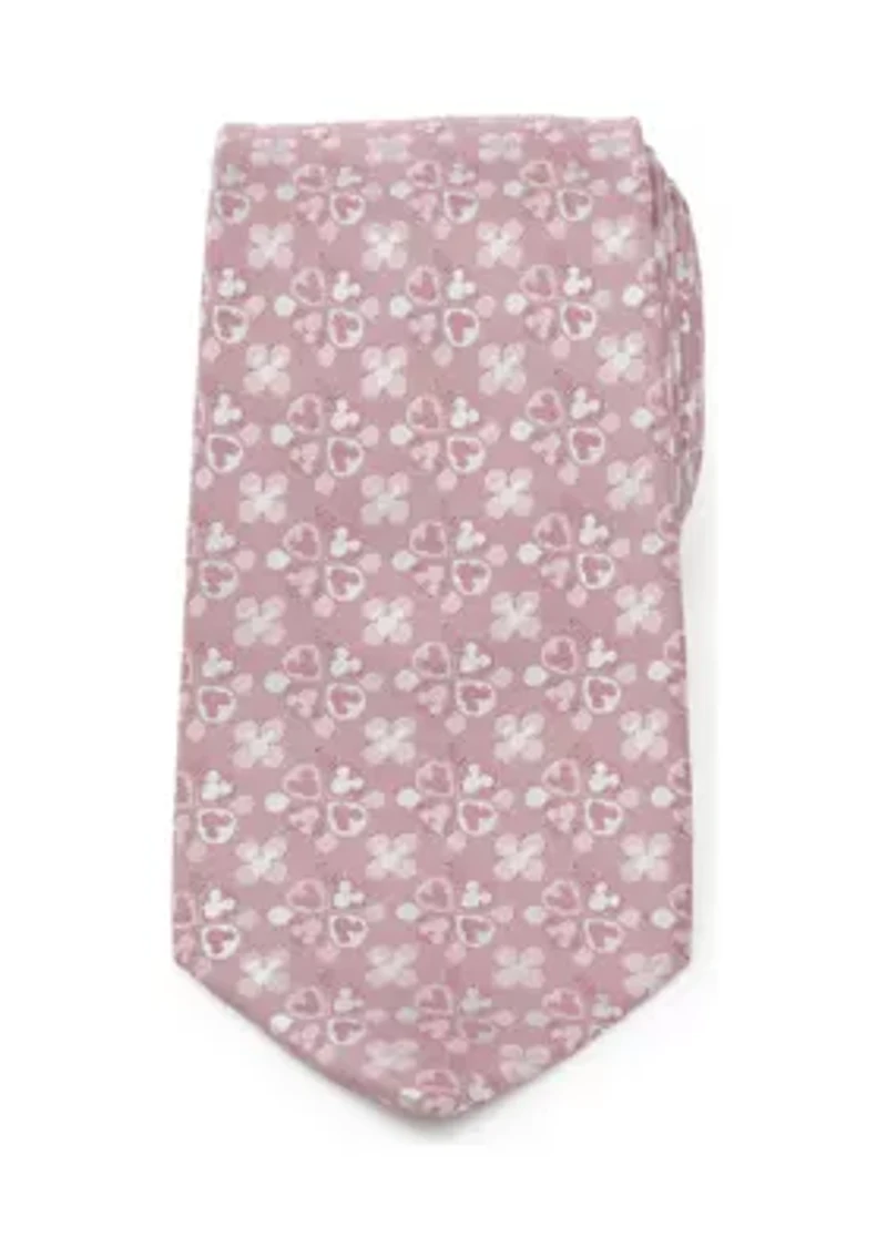 Mickey Mouse Silhouette Blossom Pink Tie