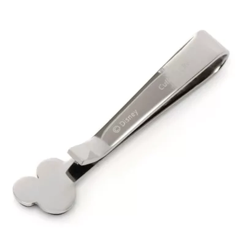 Mickey Mouse Onyx Stainless Steel Tie Bar