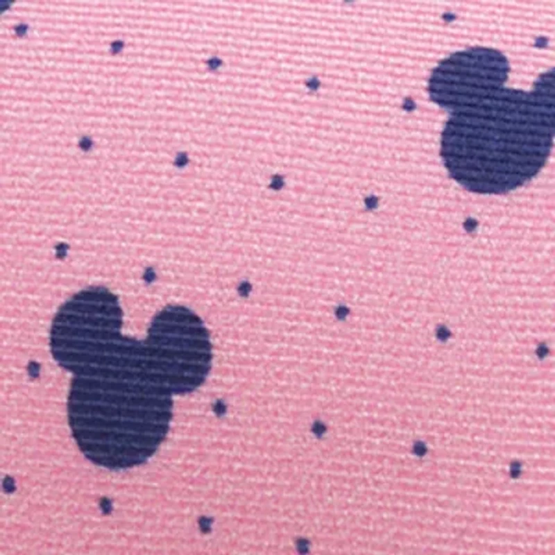 Men's Mickey Mouse Dot Pink Tie
