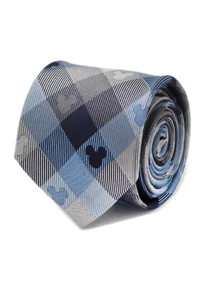 Mickey Mouse Blue Plaid Tie