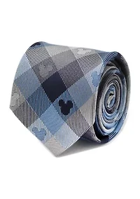 Mickey Mouse Blue Plaid Tie