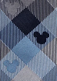 Mickey Mouse Blue Plaid Tie