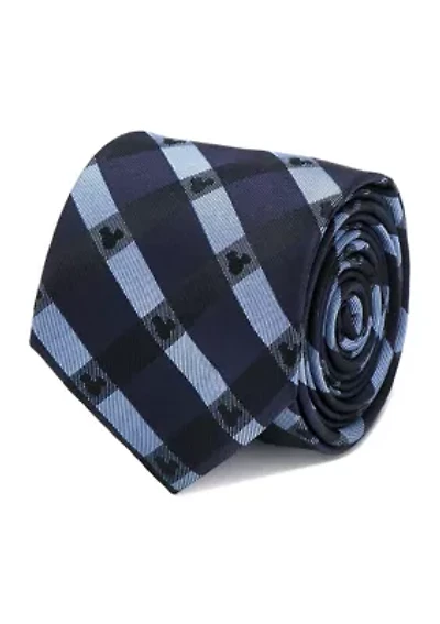 Mickey Mouse Blue Plaid  Tie