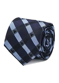 Mickey Mouse Blue Plaid  Tie