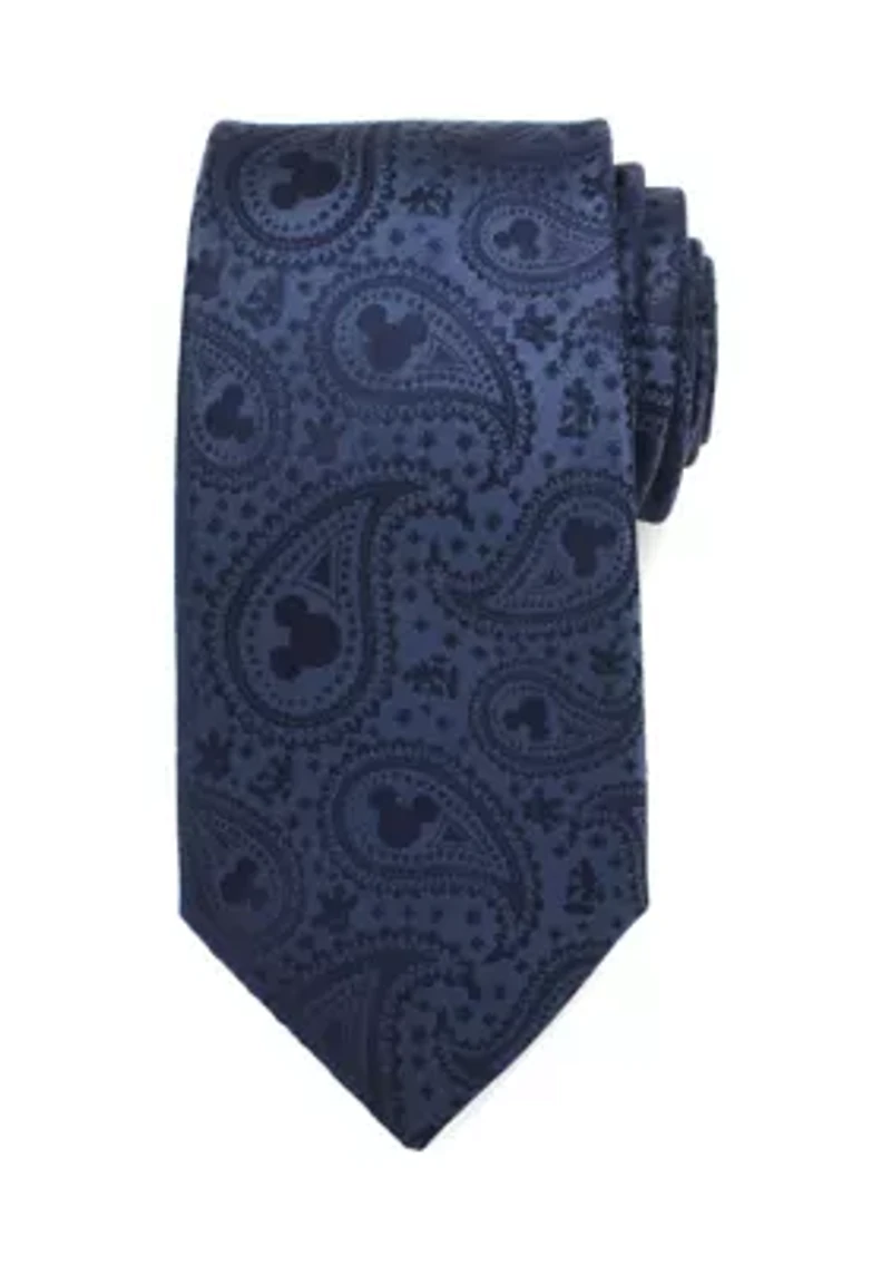 Mickey Mouse Navy Paisley Tie