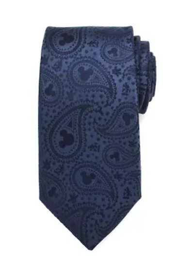 Mickey Mouse Navy Paisley Tie